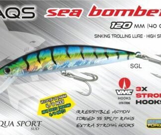 Esca Sea Bomber 120mm 40g. COL- SGL - AQS