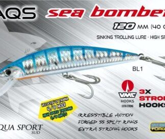 Esca Sea Bomber 120mm 40g. COL- BL1 - AQS
