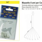 Mazzetto 8 ami per Cefalo