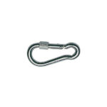 Moschettone Inox con ghiera a vite
