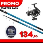 Combo Surf Canna Alivio FX + Mulinello Beastmaster 10000XB + Gorilla  500mt