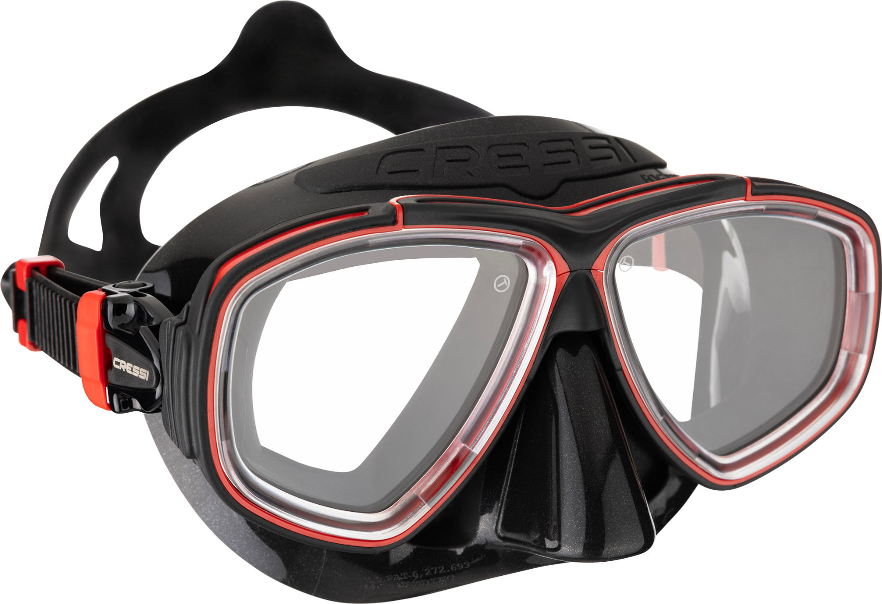 mask_prisma_black_red_main__web_ Maschera Prisma Nero/Rosso Cressi - immagine 1